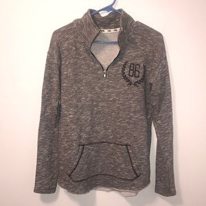 PINK 3/4 zip up sweater